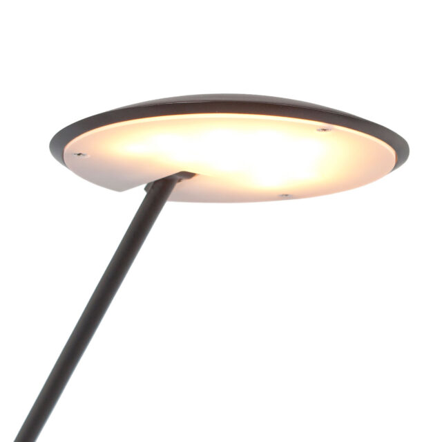Zwarte led uplighter Bilbao met leeslamp | dimbaar / verstelbaar - Afbeelding 22