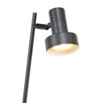 Dubbele zwarte staande lamp Lunata - Verstelbare vloerlamp zwart | GU10 - Afbeelding 9