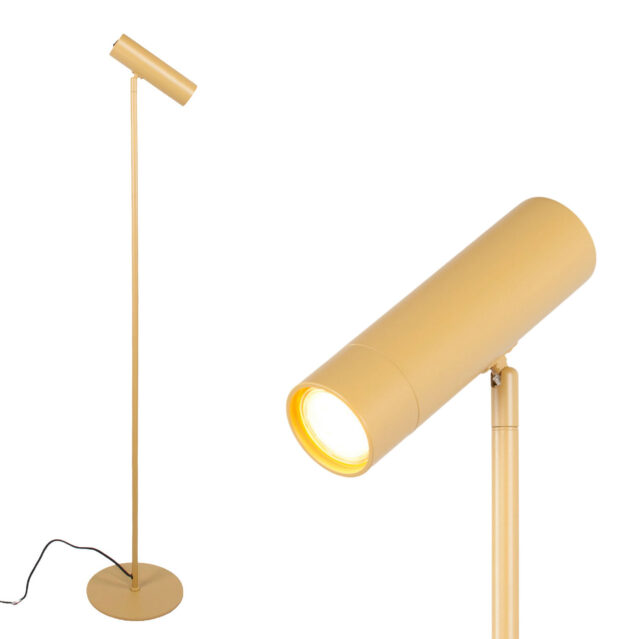 Minimalistische staande lamp | Oker geel - GU10 | verstelbaar - Afbeelding 4