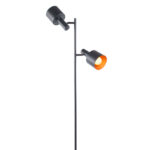 Moderne Zwarte Tweelichts Vloerlamp 2 X E27 9