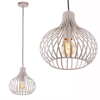 Hanglamp Aglio Draadlamp O 28 Cm Zandkleur 3