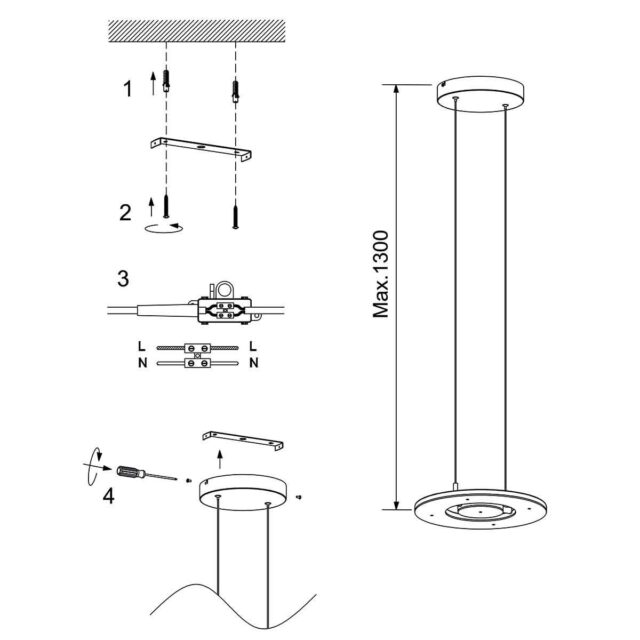 Hanglamp Soleil Matzwart Richtbare Ledmodule 40 W Dimbaar Katrolsysteem 9