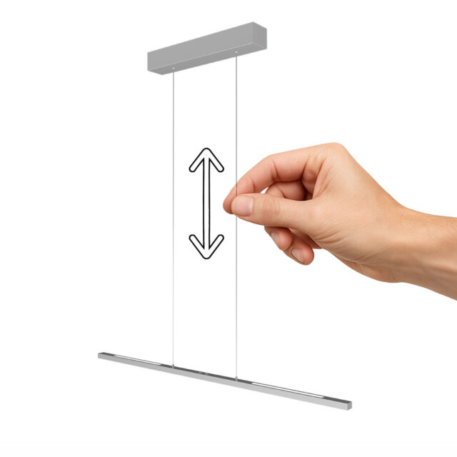 Hanglamp Bande 1 Lichts Staal 2
