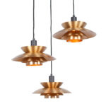 Moderne Hanglamp Muschio Drielichts Getrapt Zwart Goud Brons 8