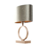 Brons Kleurige Tafellamp Sienna Klein Velvet Kap Olijf Groen Goud 25 Cm 9