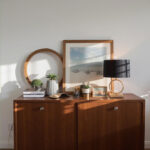 Bronzen Tafellamp Sienna Klein Ovale Velvet Kap Zwart Goud 25 Cm 2