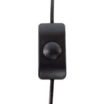 Moderne Tafellamp Ascoli Rond Diameter 36 Cm 50 Cm Hoog Zwart Goud 25w Led Met Snoerdimmer 12
