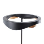 Moderne Tafellamp Ascoli Rond Diameter 36 Cm 50 Cm Hoog Zwart Goud 25w Led Met Snoerdimmer 14