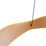 Ronde Hanglamp Onda 2 Lichts Zwart Goud 5