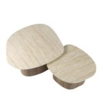 Salontafel Set 2 Romano Kiezel Ceramic Travertine 5