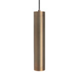 Stijlvolle Hanglamp Marrone 5 Lichts Brons Met Amber Glas 2
