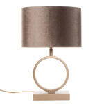 Tafellamp Brons Sienna Klein Ovale Velours Kap Earth On Gold 25 Cm 11