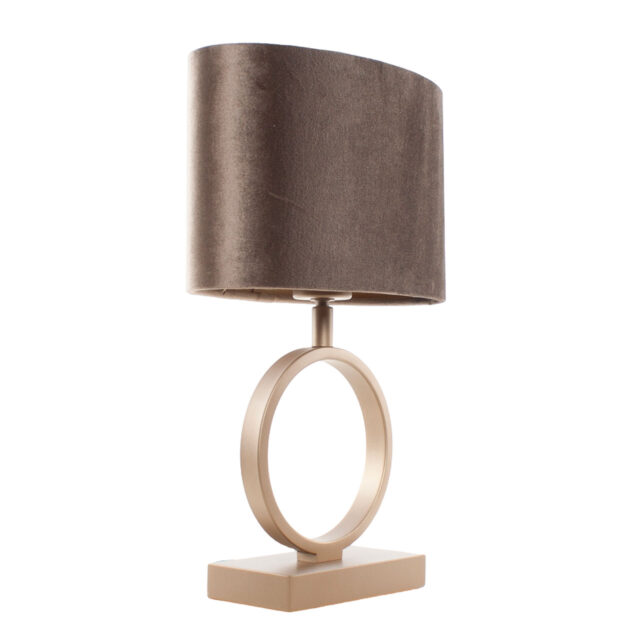 Tafellamp Brons Sienna Klein Ovale Velours Kap Earth On Gold 25 Cm 6