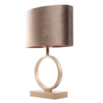 Tafellamp Brons Sienna Klein Ovale Velours Kap Earth On Gold 25 Cm 9