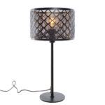 Zwarte Tafellamp Laser Met Gouden Binnenkant O 25 Cm 14