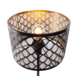 Zwarte Tafellamp Laser Met Gouden Binnenkant O 25 Cm 3