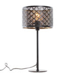 Zwarte Tafellamp Laser Met Gouden Binnenkant O 25 Cm 5
