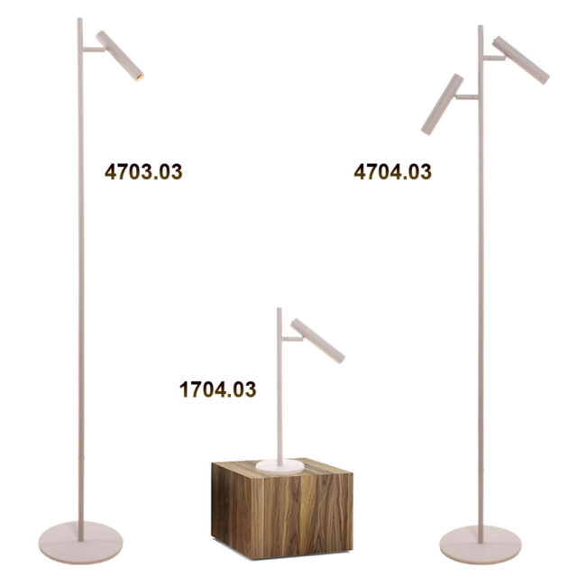 Bruine 2 Lichts Vloerlamp Pierro Cacao 2
