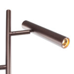 Bruine 2 Lichts Vloerlamp Pierro Cacao 9