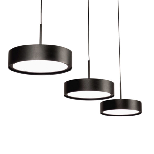 Eettafellamp Alieno 3 Lichts Zwart 3 X 18w Led Dimbaar Katrolsysteem 2