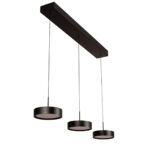 Eettafellamp Alieno 3 Lichts Zwart 3 X 18w Led Dimbaar Katrolsysteem 3