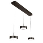 Eettafellamp Alieno 3 Lichts Zwart 3 X 18w Led Dimbaar Katrolsysteem 4