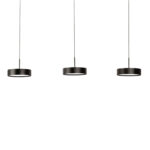 Eettafellamp Alieno 3 Lichts Zwart 3 X 18w Led Dimbaar Katrolsysteem 6