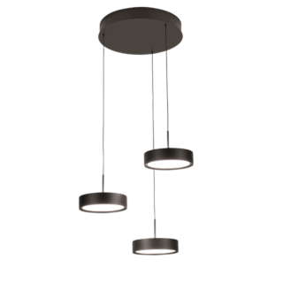 Hanglamp Alieno Getrapt 3 Lichts Zwart 3 X 18w Led Dimbaar Katrolsysteem 2