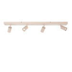Lange 4 Lichts Verstelbare Gu10 Plafondspot Bounce Zand Beige Gu10 8