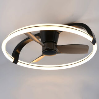 Plafondventilator Zwart Met Licht 4