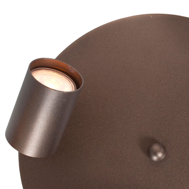 Ronde 3 Lichts Gu10 Spot Bruin Bounce Cacao 10