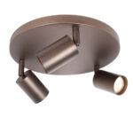 Ronde 3 Lichts Gu10 Spot Bruin Bounce Cacao 12