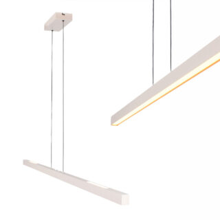 Strakke Eettafellamp Traiano Zand Beige 160 Cm Dimmer Lichtkleur 2000k 3000k 17