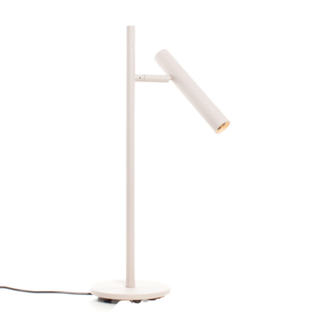 Tafellamp Pierro 1 lichts zand/beige met dimfunctie - Afbeelding 1