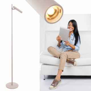 Verstelbare Leeslamp Pierro Zand Beige 1 Lichts Led 4