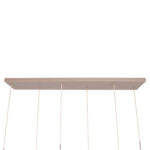 Glazen Hanglamp Genua Zand Beige Luxe 6 Lichts Voor Boven Eettafel 11