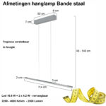 Moderne Design Hanglamp Bande 114 Cm Staal In Hoogte Verstelbaar 3