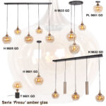Tafellamp Fresu Met Amber Glas O 24 Cm 12