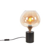 Tafellamp Fresu Met Amber Glas O 24 Cm 4