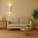 Wandlamp Genua | zand / beige | 2 lichts | Cilindervormig | 30 cm | Up-down light - Afbeelding 2