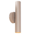 Wandlamp Genua Zand Beige 2 Lichts Cilindervormig 30 Cm Up Down Light 4