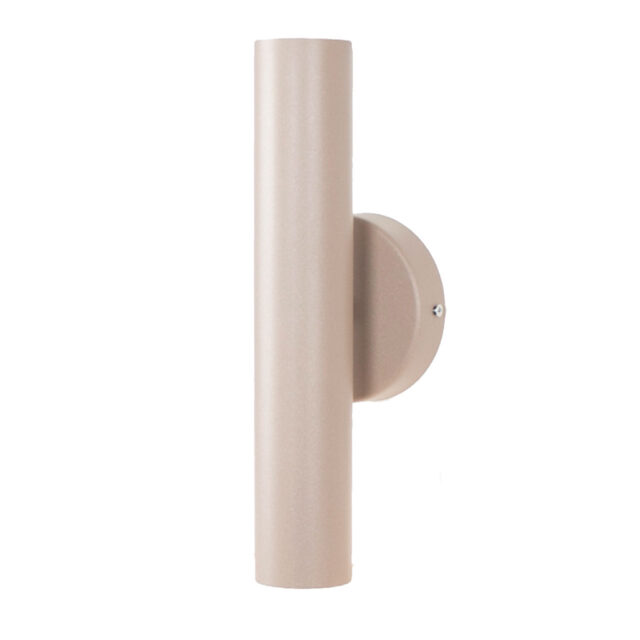 Wandlamp Genua Zand Beige 2 Lichts Cilindervormig 30 Cm Up Down Light 6