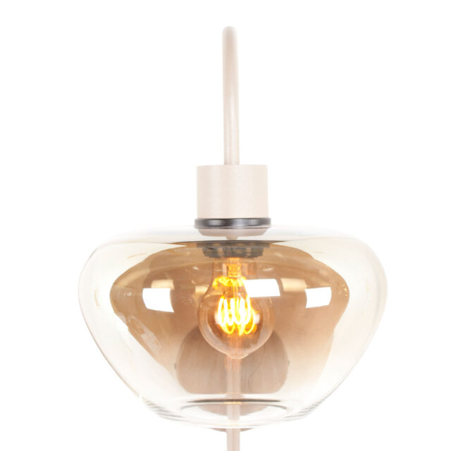 Wandlamp Genua Zand Beige Met Glas Luxe 1 Lichts Voor Aan De Wand 11