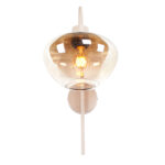Wandlamp Genua Zand Beige Met Glas Luxe 1 Lichts Voor Aan De Wand 12