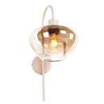 Wandlamp Genua Zand Beige Met Glas Luxe 1 Lichts Voor Aan De Wand 13