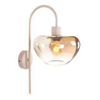 Wandlamp Genua Zand Beige Met Glas Luxe 1 Lichts Voor Aan De Wand 16