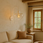 Wandlamp Genua Zand Beige Met Glas Luxe 1 Lichts Voor Aan De Wand 2