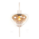 Wandlamp Genua Zand Beige Met Glas Luxe 1 Lichts Voor Aan De Wand 3