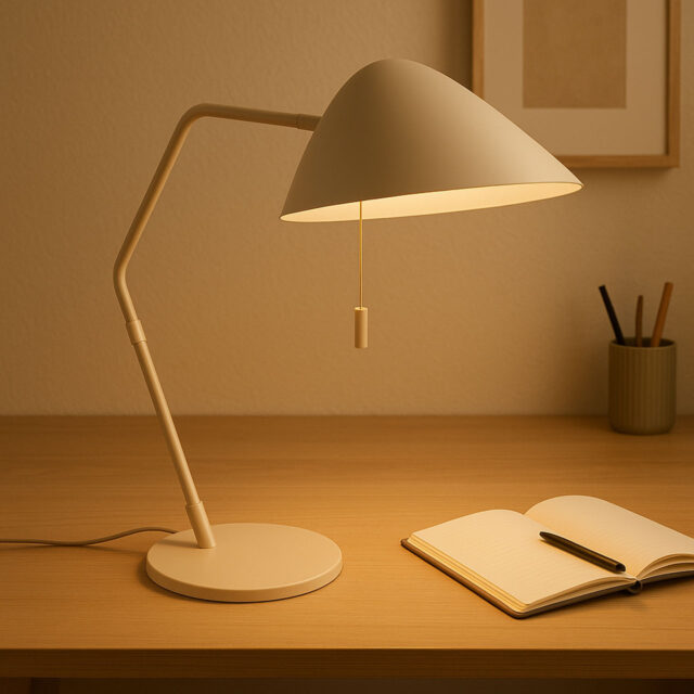 Bureaulamp Zand Beige Scandinavisch Design 2