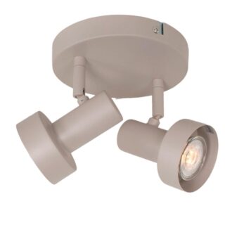 Ronde 2 Lichts Gu10 Spot Zand Beige 14